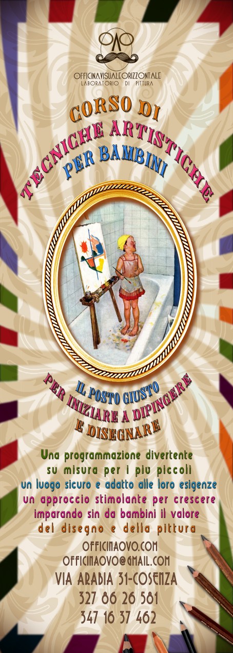 locandina corso bambini tecniche artistiche 2017