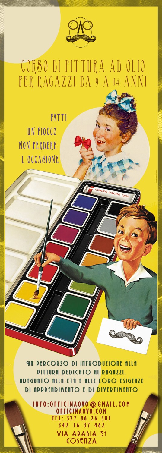 locandina corso pittura ragazzi 2017